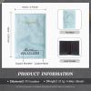Personalized Passport Holder Cover, Custom Name PU Leather Card Holder, Travel Essentials for Women and Men (Blue) view 2