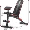 Abdomen or Leg Fitness Equipment Home Exercise Multi-Level Adjustment Bench Press Auxiliary Excersice Workout Bench with Resistance Band Strength Training Weight view 4