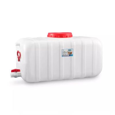 Plastic Water Container with Tap, Water Storage Carrier Portable Outdoor Water Tank Heavy Duty Water Bucket for Camping, Fishing, Hiking, Self-Driving Tour(Size:80L)