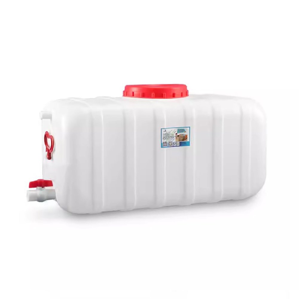 Plastic Water Container with Tap, Water Storage Carrier Portable Outdoor Water Tank Heavy Duty Water Bucket for Camping, Fishing, Hiking, Self-Driving Tour(Size:80L)
