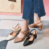 Orthopedic Sandals with Heels,Orthopedic High Heels for Women, Dressy Leather High Heels Orthopedic Shoes (Beige,37/6.5) view 2