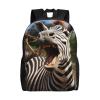 HJTRW Backpack Funny Zebra Laptop Backpack For Men Women Waterproof Large Capacity Travel Casual Daypack view 1