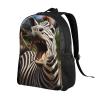 HJTRW Backpack Funny Zebra Laptop Backpack For Men Women Waterproof Large Capacity Travel Casual Daypack view 2
