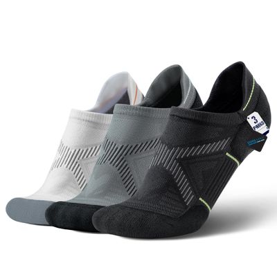BRISIRA Bamboo Viscose Compression No Show Socks Men Athletic Running Extra Cushion Moisture Wicking No Blister Sport Low Cut