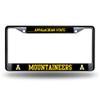 Appalachian State Mountaineers Metal License Plate Frame - Standard 12 x 6 in - Black view 1