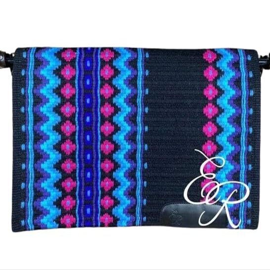 HORSE HUB STORE 42 Inch Western Show Pleasure Brown& Black Pure Woolen Base New Zealand Saddle Pad for Horses Riding Equipment and Accessories (New Zealand Show Pad-21)