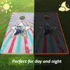 Tailgating Gmall LED Cornhole Board Set 4FTx2FT Solid Wood Regulation Size Cornhole Set with LED Lights Includes 8 Cornhole Bags for Adults (Eagle, 4'x2') view 4