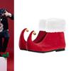 Colaxi Elf Shoes Adorable Booties Red Christmas Elf Shoes for Dress up Festive, 44 view 2