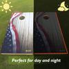 Tailgating Gmall LED Cornhole Board Set 4FTx2FT Solid Wood Regulation Size Cornhole Set with LED Lights Includes 8 Cornhole Bags for Adults (USA Flag, 4'x2') view 4