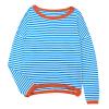 GOKKILRW Women's Knitted Sweater 2024 Fall Striped Contrast Color Long Sleeve Pullover Tops Loose Crewneck Casual Sweatshirts view 3
