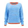 GOKKILRW Women's Knitted Sweater 2024 Fall Striped Contrast Color Long Sleeve Pullover Tops Loose Crewneck Casual Sweatshirts view 4
