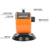 KIMISS BERM Hand Tally Counter 4-Digits ABS Plastic Shell Mechanical Handheld Counting Tool with Hook BaseYellow Professional Accessories (Orange) view 2