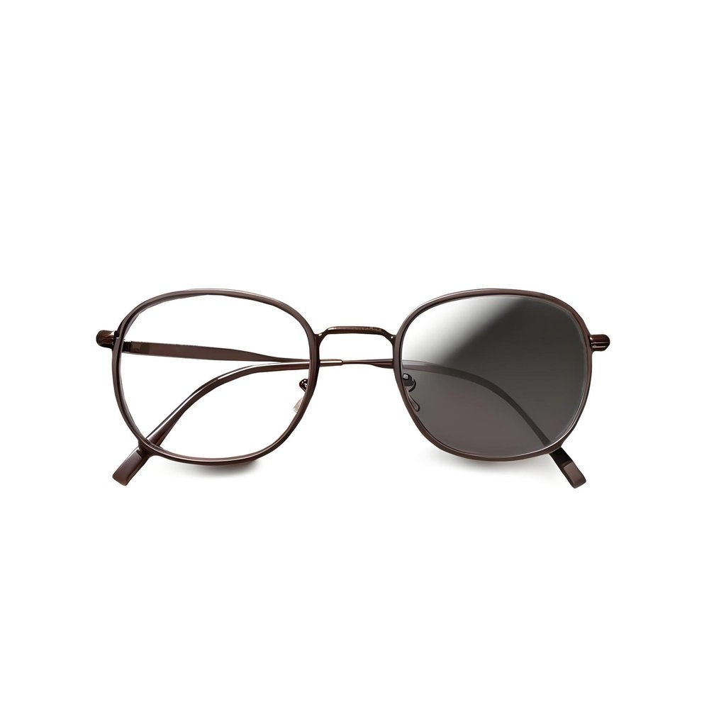 WFGGEH Photo-grey glasses Myopia glasses Men's and women's Fashionable glasses (Brown, -1.5, Diopters)