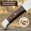 WARIVO KNIFE D2 Handmade 13 Inches Bowie Knife Full Tang Fixed Blade Knife with Sheath Hunting Knife with Along Wood Handle Ideal for Camping, Hiking, Survival And Bushcraft view 4