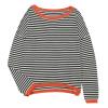 GOKKILRW Womens Sweatshirts Fall Tops for Women Classic Striped Shirts Knitted Soft Comfy Sweater Pullover Tops Long Sleeve Round Neck Loose Fitting Casual Track Shirts Going Out Dressy Blosues White view 3