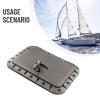 HAIWEN Square Deck Hatch Pull Out Handle Hatch with Red Waterproof Bag and Fasteners, ABS Marine Access Hatch Boat Hatch Lid Deck Access Hatch & Lid view 2