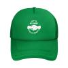 Down with My Demons Mesh Hat Fashion Adjustable Baseball Cap Trucker Dad Hats Men Women Sun Hat Green view 2