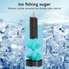 KIMISS Ice Auger Drill Adapter with Handle, 6in Auger Kit Incisive Blades Impact Ice Drill Auger with Positioner for Fishing Professional Accessories view 3