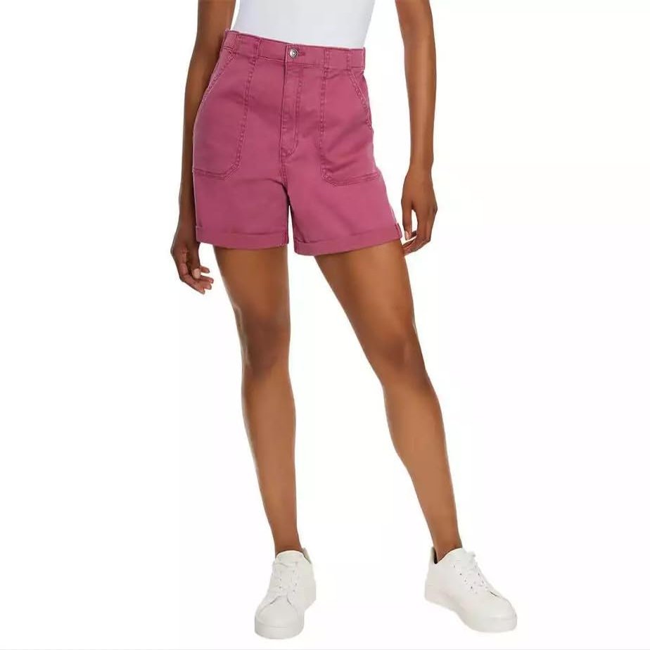 Gloria Vanderbilt Utility Short Woman - Shorts for Women Trendy (Pink, XS), X-Small