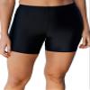 Swim 365 Women's Plus Size Swim Boy Short - 36, Black view 1