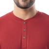 IZOD Men's Long Sleeve Jersey Top and Fleece Pants Sleep Pajama Set, Red/Plaid, XX-Large view 3