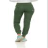 MediChic Womens Scrub Jogger Pants  6 Pockets, 4-Way Stretch, Ribbed Waist, Easy-Care Medical Workwear Olive view 2