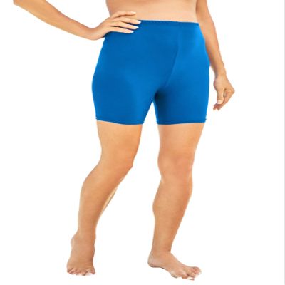 Swim 365 Women's Plus Size Swim Boy Short - 42, Dream Blue