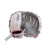 Wilson Fall 2024 A2000 FP50SS 12.25 Outfield Fastpitch Glove - Left Hand Throw, White/Rose Gold/Grey view 1
