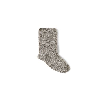Barefoot Dreams CozyChic Heathered Socks, Olive Branch-White, Small/Medium