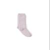Barefoot Dreams CozyChic Heathered Socks, Heathered Dusty Rose-White, Large/X-Large view 1