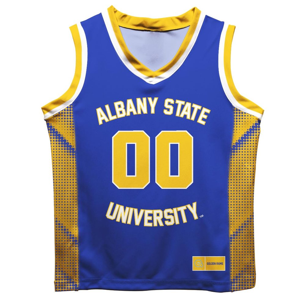 Albany State Rams ASU Game Day Blue Boys Fashion Basketball Jersey