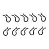 Aosekaa 10 Pieces Fixing Snap Spring Clips Brake Pad Cotter Pin Calipers, Bike Components Spare Parts Retaining Spring Clips, Black view 1