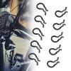 Aosekaa 10 Pieces Fixing Snap Spring Clips Brake Pad Cotter Pin Calipers, Bike Components Spare Parts Retaining Spring Clips, Black view 4