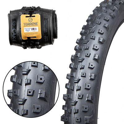 Fat Bike Tire for Bicycle and Bike by Terrene - Cake Eater Tough 29X2.8 Inch Tubeless, Fast Rolling, Stud Capable Mountain Bike Tires for Winter - 60 TPI Bike Accessories for Adult Mountain Bikes