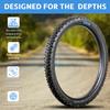 Fat Bike Tire for Bicycle and Bike by Terrene - Cake Eater Tough 29X2.8 Inch Tubeless, Fast Rolling, Stud Capable Mountain Bike Tires for Winter - 60 TPI Bike Accessories for Adult Mountain Bikes view 2
