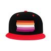 Lesbian Pride Flag LGBTQ Lesbian Gifts Trucker Hat Baseball Cap Women Men Dad Hat Snapback Hat Cowboy Hat Red view 1