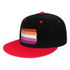 Lesbian Pride Flag LGBTQ Lesbian Gifts Trucker Hat Baseball Cap Women Men Dad Hat Snapback Hat Cowboy Hat Red view 2