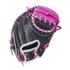 Wilson Fall 2024 A2K M23 33.5 Baseball Catchers Mitt - Right Hand Throw, Navy/Flamingo view 2