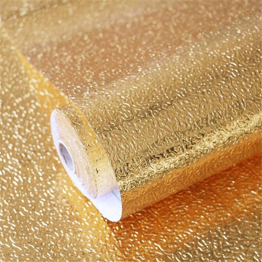 GpahrrDnij Aluminum Proof Sticker Foil Self Wall Oil DIY KitchenDining & Bar Small Canister for Bathroom (A, One Size)