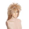 Gvhntk 70s 80s Mullet Wig Halloween Costumes Party Wig Long Blonde Glam Punk Rock Heavy Metal Rocker Cosplay Wigs Disco Rocking Unisex 1980s Fancy Party Accessory view 2