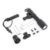 GLECTICAL 800 Lumens Tactical Flashlight with Replaceable Rotating Base, Momentary/Constant-on, Fit for 20mm Picatinny & Mlok/Keymod Rail,with Remote Pressure Switch view 1