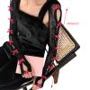 HEYXI Sweet Fingerless Gloves Long Sleeve Balletcore Arm Sleeves Laciness Arm Warmers with Bows Elbow Length Gloves Color 1 view 3