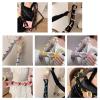HEYXI Sweet Fingerless Gloves Long Sleeve Balletcore Arm Sleeves Laciness Arm Warmers with Bows Elbow Length Gloves Color 1 view 4