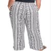 Royalty for Me Womens Plus Elastic Waist Pant with Slit Hem, Tribal Stripe, 3X view 3