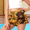 HELLHERO Highland Cow Shorts for Girls Size 13-14 Kids Active Athletic Shorts High Waisted Running Shorts with Liner School Dance Yoga Skirts Hiking Cycling Travel Holiday Sports Swim view 3