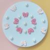 Arrebolli Pink Butterfly Pearl Shoe Charms for Girls Clog Sandals, 21Pcs Acrylic Pearls Accessories for Women, DIY Shoe Decoration Charms, Party Favor view 2