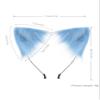 QinRuan Cat Ears and Wolf Fox Animal Tail Cosplay Costume Faux Fur Hair Clip Headdress Halloween Leather Neck Chocker Set view 4