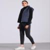 Allegra K Quilted Jacket for Women's Sleeveless Winter Hoodie Vest Small Navy Blue view 4