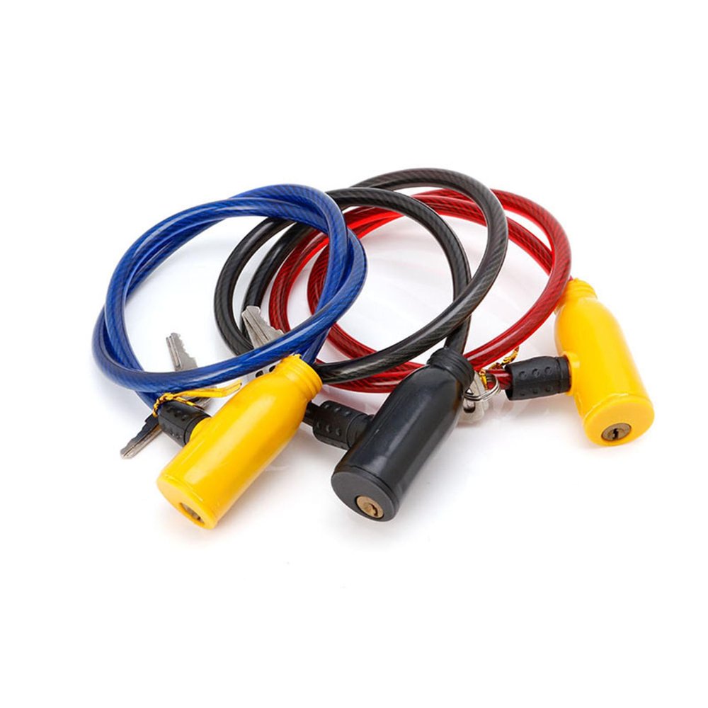 8x640MM Cycling Cable Anti-Theft Bike Scooter Safety Lock with 2 Keys