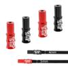 SeonFook 20Pcs Bike Brake Cable End Cap Aluminum Alloy Road Mountain Bikes Brake Tips Shifter, with 10 PC Black Derailleur Shift Wire Cable End Cap and 10PC Red Bike Brake Cable End Cap Crimps view 4